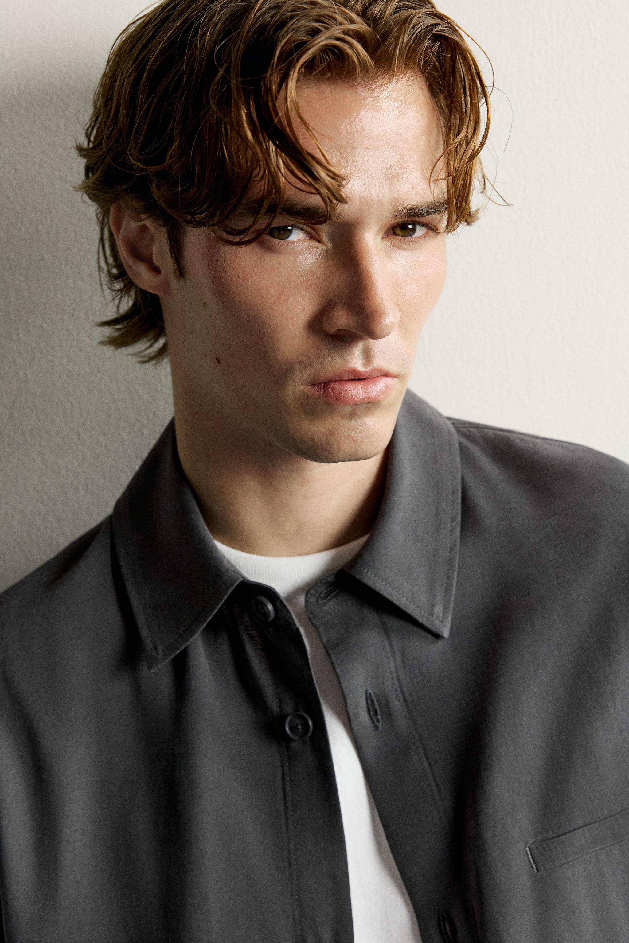 FLUID CROPPED-FIT OVERSHIRT